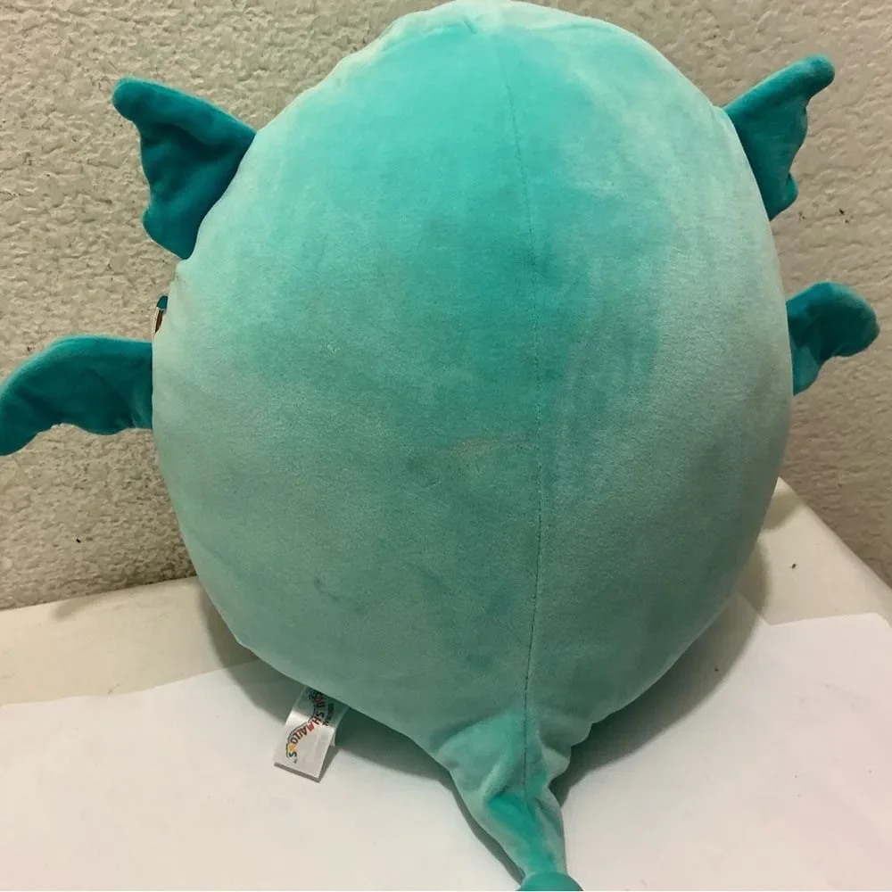 NWT Squishmallows 12” Theotto the Teal Cthulhu w/ Pumpkin Latte Halloween 2024